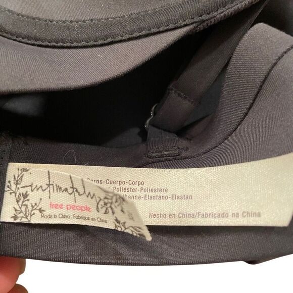 Free People Womens Ari Scuba Underwire Bra Neo 32C Black Minimalist OB975193 - Picture 6 of 7